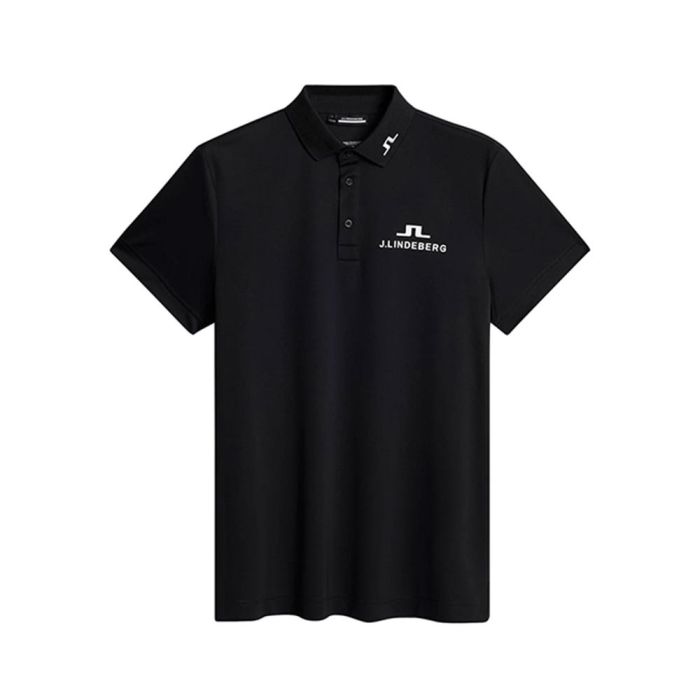 J Lindeberg Men’s KV Tour Golf Polo - Black