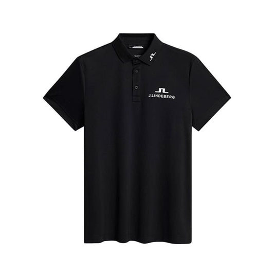 J Lindeberg Men’s KV Tour Golf Polo - Black