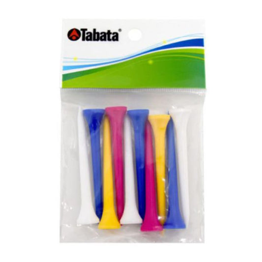 Tabata Plastic Slim Long Tees - 70mm - (10 Count)