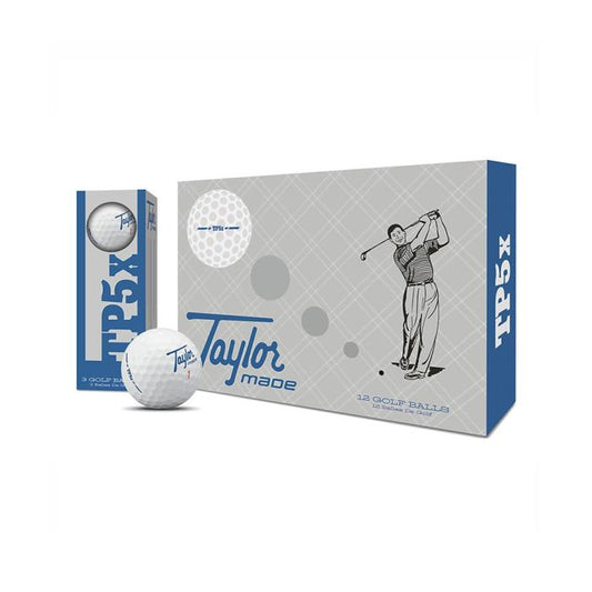 Taylormade TP5x Heritage Golf Balls - White