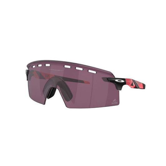 Oakley Encoder Strike Vented Sunglasses - Prizm Road Black/Giro Pink Stripes
