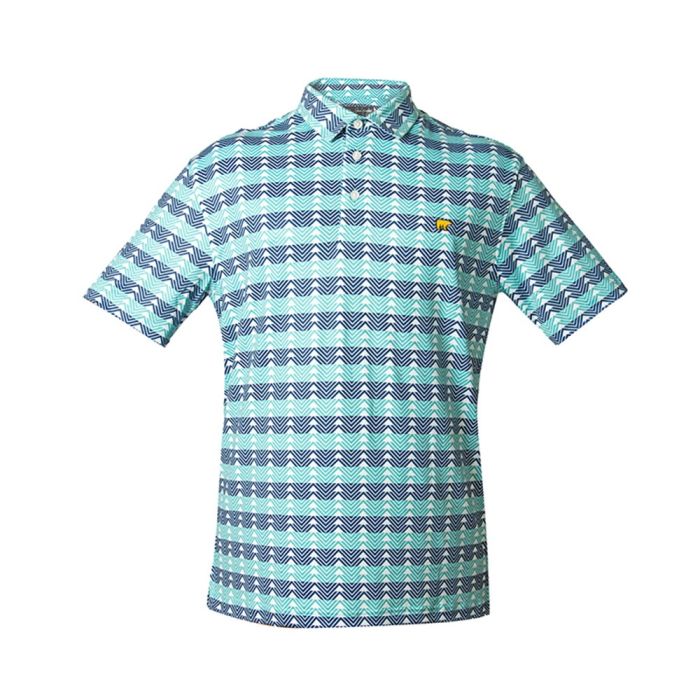 Jack Nicklaus Men's Pattern Golf Polo - Blue Green