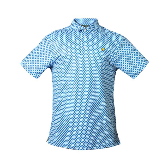 Jack Nicklaus Men's Dotted Golf Polo - Lovely Blue
