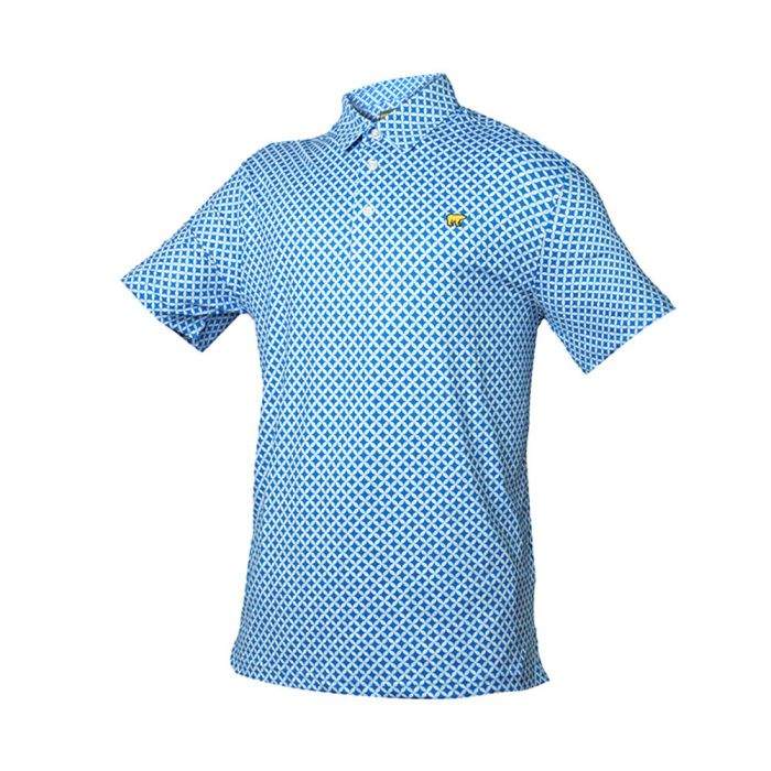 Jack Nicklaus Men's Dotted Golf Polo - Lovely Blue