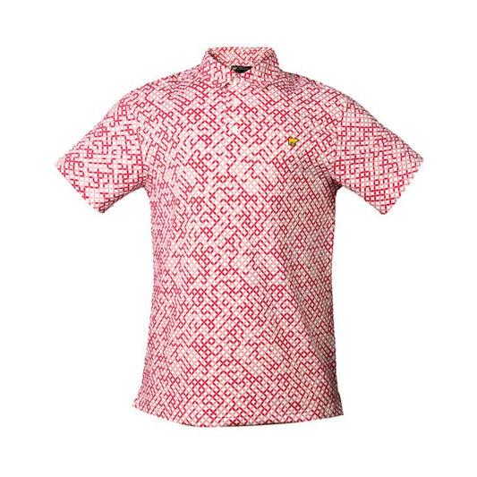 Jack Nicklaus Men's Mesh Golf Polo - Red