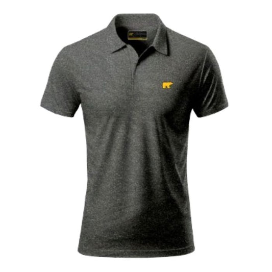 Jack Nicklaus Men's Melange Golf Polo T-Shirt - Grey