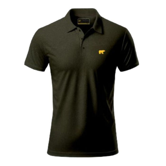 Jack Nicklaus Men's Melange Golf Polo T-Shirt - Olive