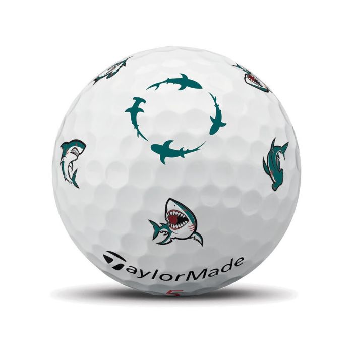 Taylormade TP5x Pix Sharks Golf Balls - White