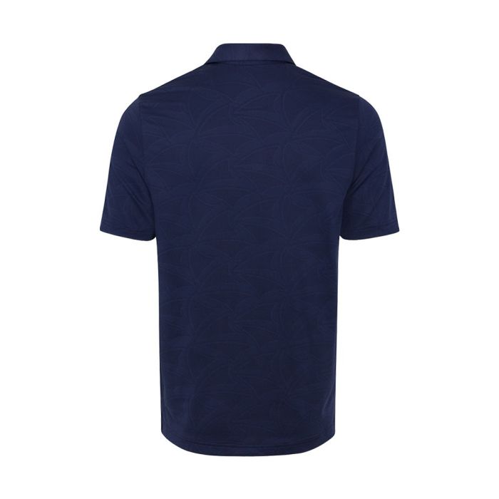 Greg Norman Men's Shark Wave Jacquard Polo - Navy