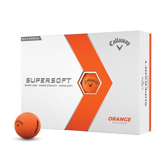 Callaway Supersoft Golf Balls - Matte Orange