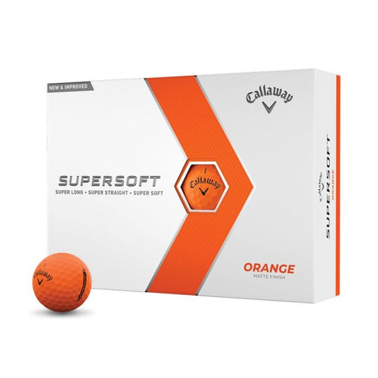 Callaway Supersoft Golf Balls - Matte Orange