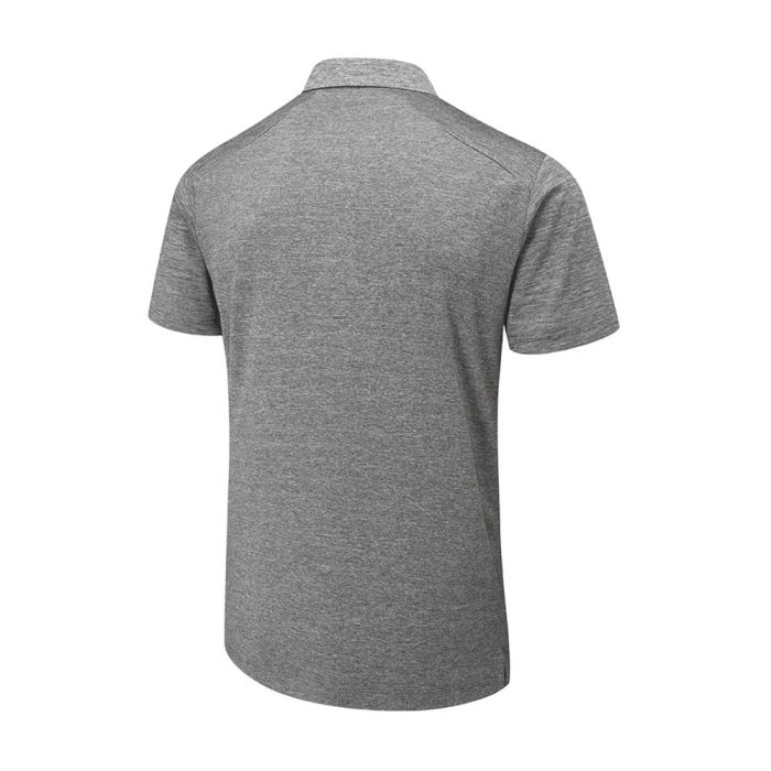 PING Men's Lindum Golf Polo T-Shirt - Charcoal Marl (US Sizes)