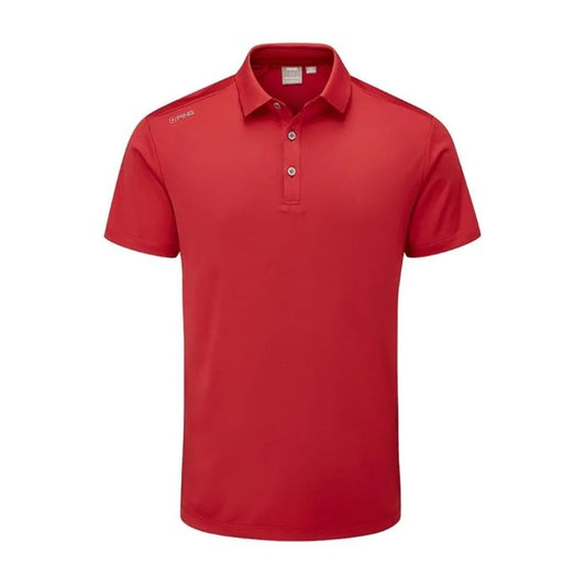 PING Men's Lindum Golf Polo T-Shirt - Rich Red (US Sizes)
