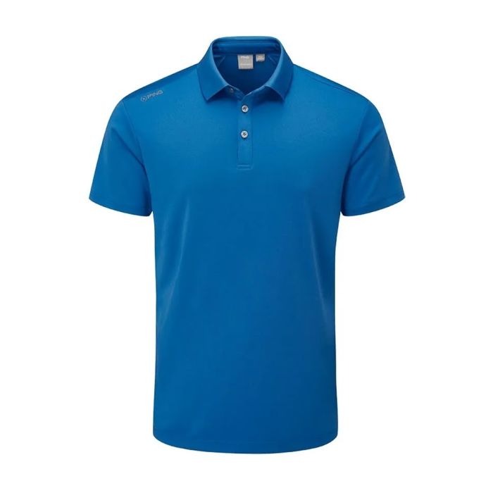 PING Men's Lindum Golf Polo T-Shirt - Snorkel Blue (US Sizes)