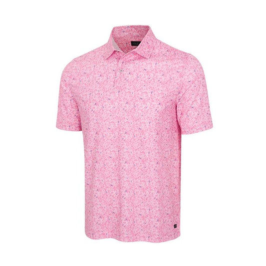 GREG NORMAN Men's Shark Tail Ultra-Stretch Polo - Pink