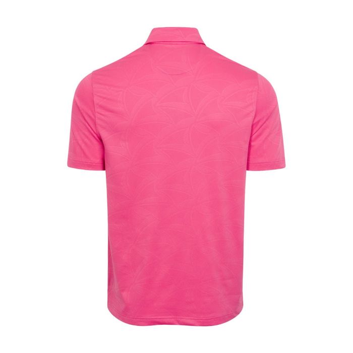 Greg Norman Men's Shark Wave Jacquard Polo - Pink