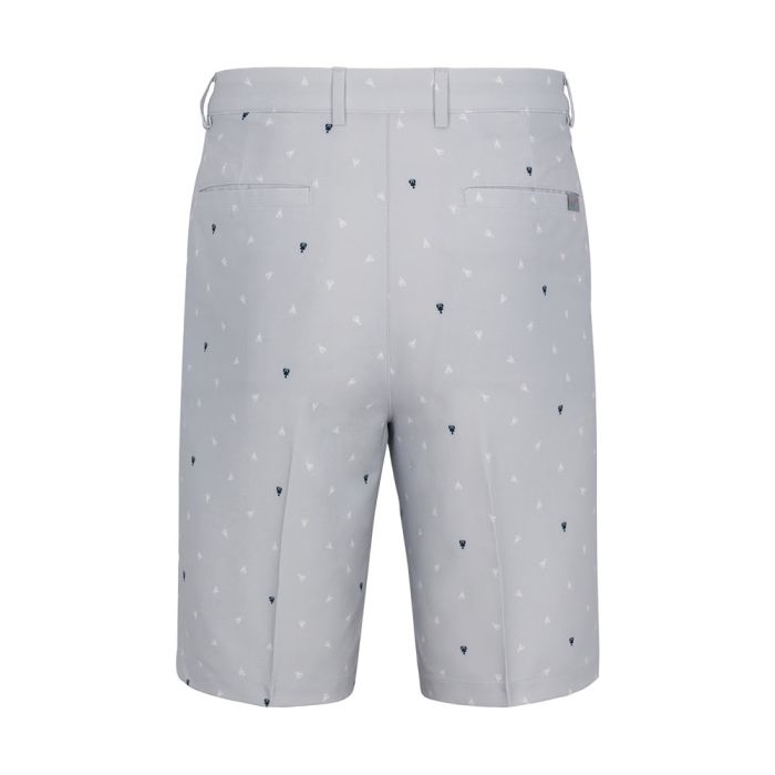 Greg Norman Men's Lobster Print 9.5" Stretch Golf Shorts - Shark Grey