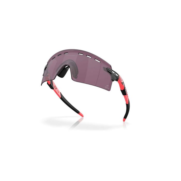 Oakley Encoder Strike Vented Sunglasses - Prizm Road Black/Giro Pink Stripes