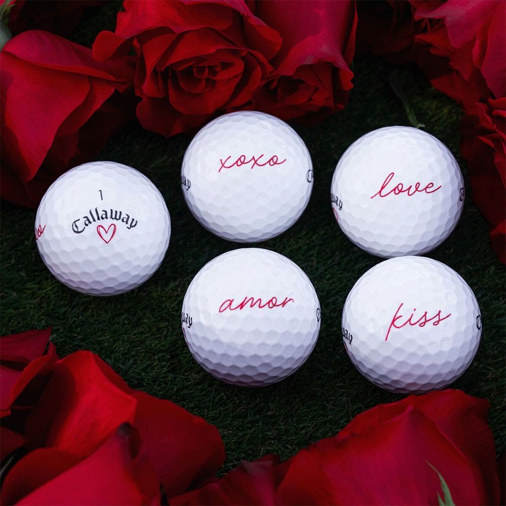 Callaway Supersoft Love - Valentine's Day Golf Balls - White