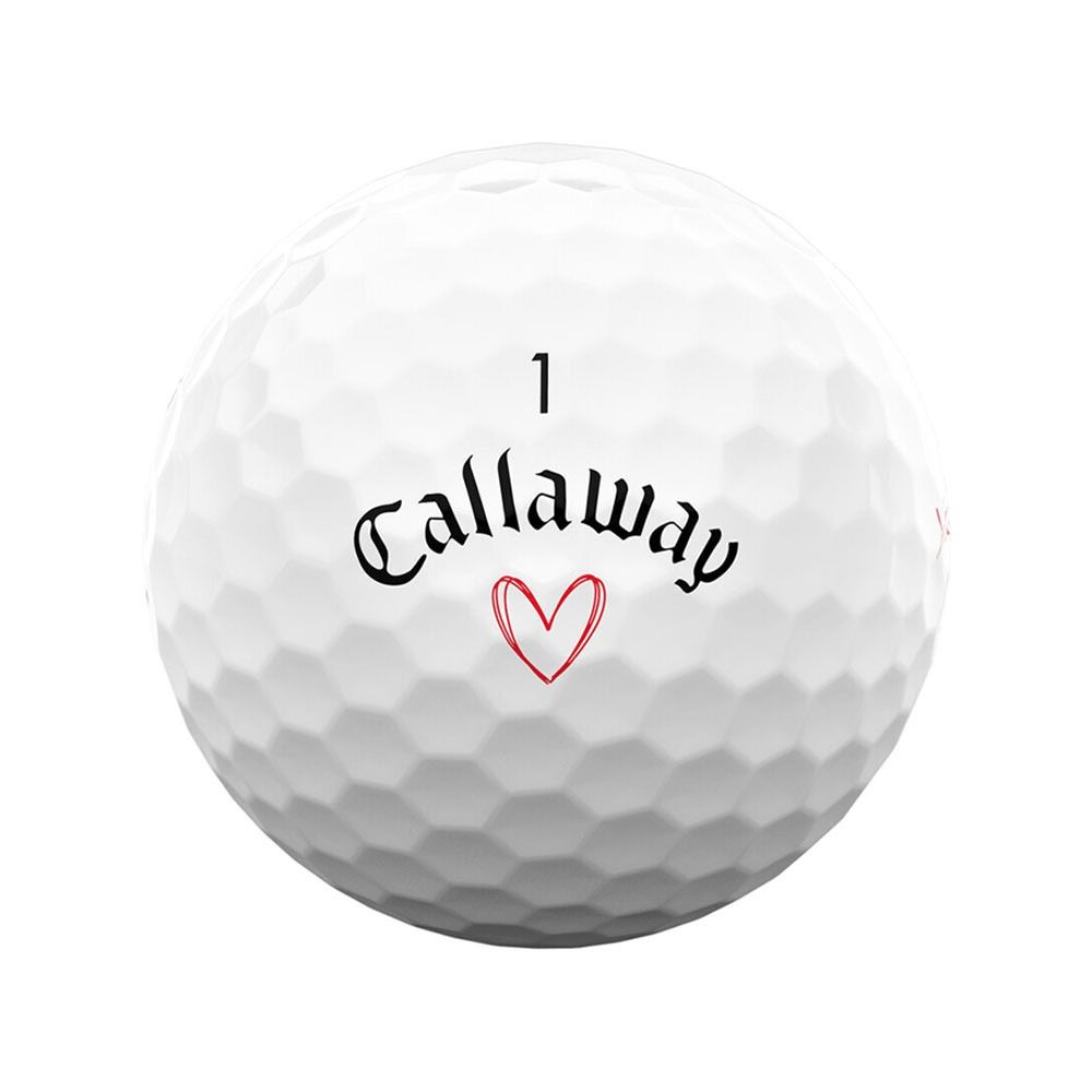 Callaway Supersoft Love - Valentine's Day Golf Balls - White