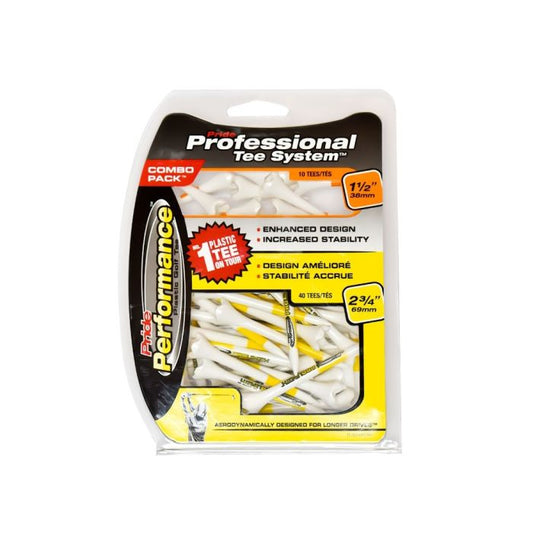 PRIDE SPORTS Pride Evolution Tees Combo 69/38 mm (50 Count)