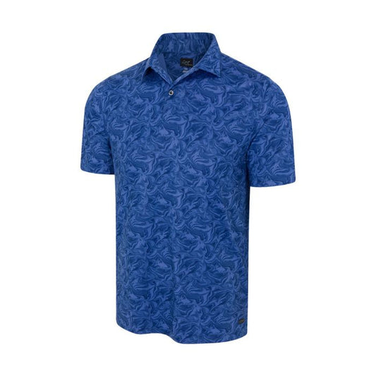 GREG NORMAN Men's Deep Dive Ultra-Stretch Polo - Tropic Navy