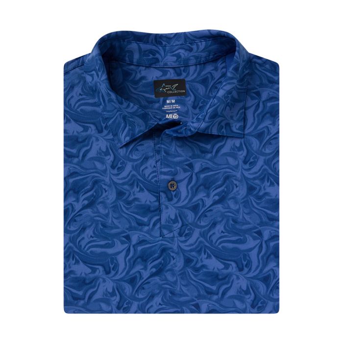 GREG NORMAN Men's Deep Dive Ultra-Stretch Polo - Tropic Navy