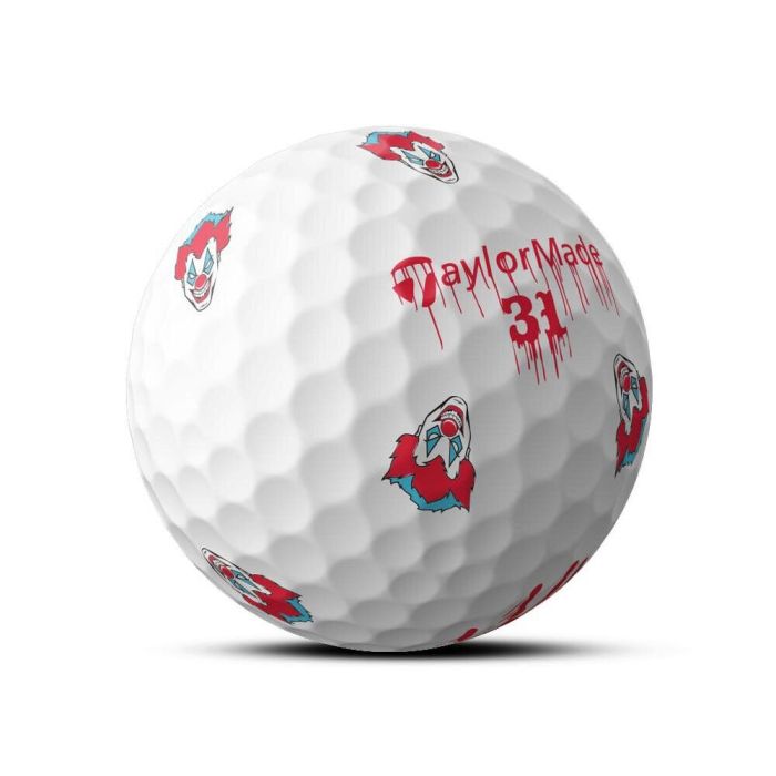 Taylormade TP5x Pix 3.0 Nightmare Circus Golf Balls - White