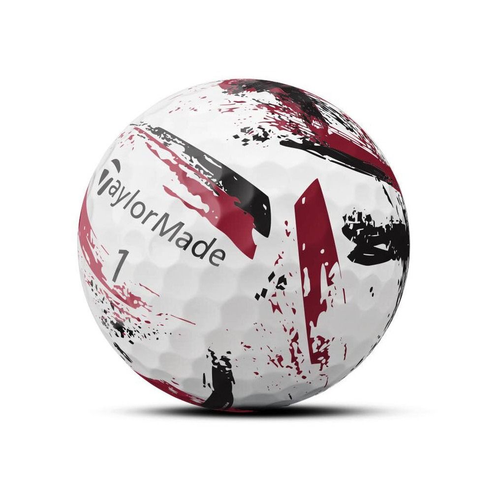 Taylormade SpeedSoft Ink Golf Balls - Red Ink