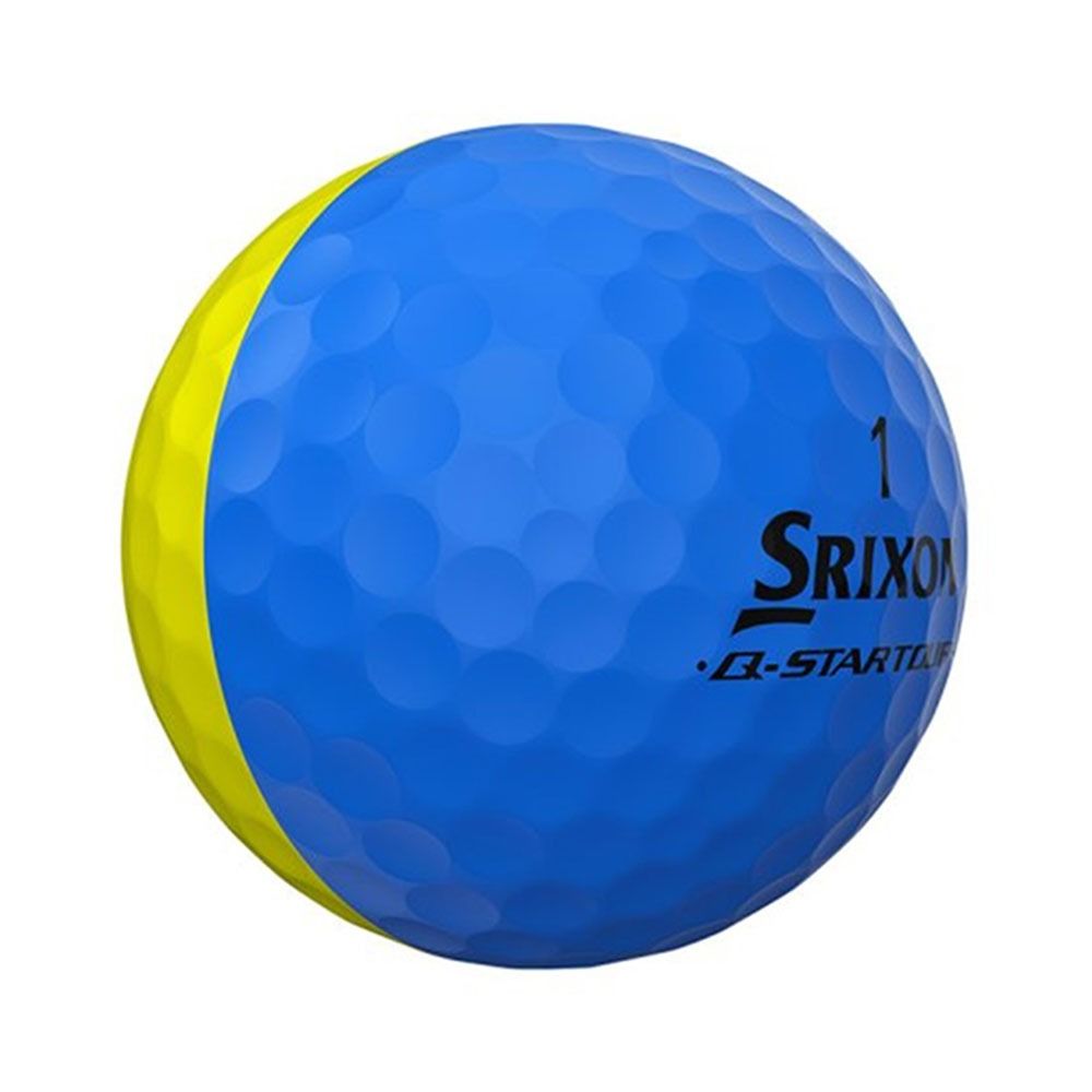 Srixon Q-Star Tour Divide Golf Balls - Yellow/Blue