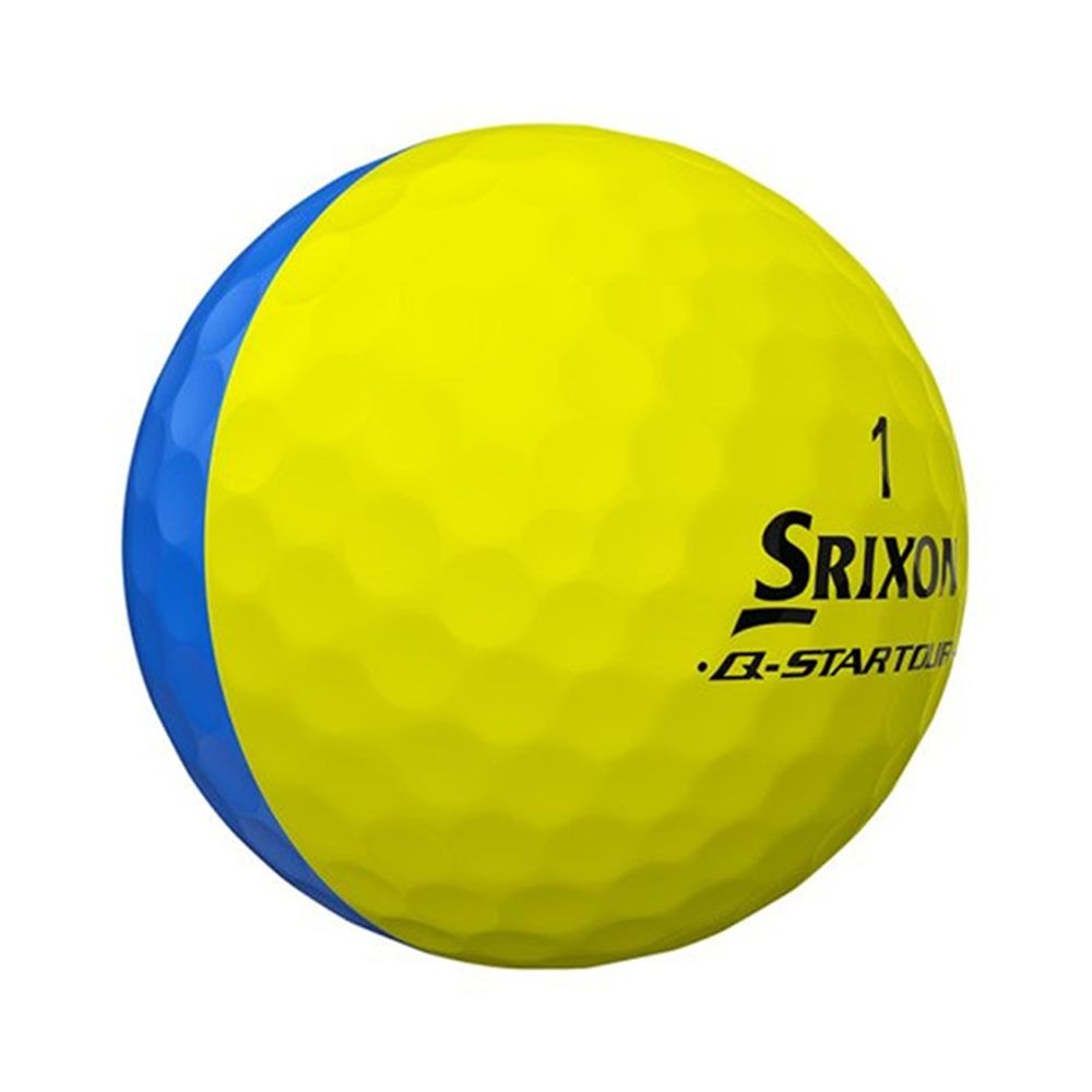 Srixon Q-Star Tour Divide Golf Balls - Yellow/Blue